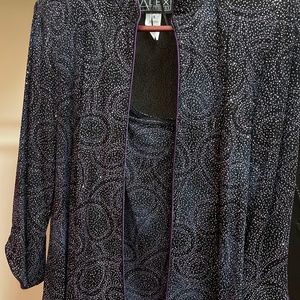 Two piece dress jacket and sleeveless blouse. Pre-owned